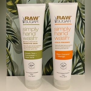 Raw Sugar Handwash Set of 2 with free bar soap